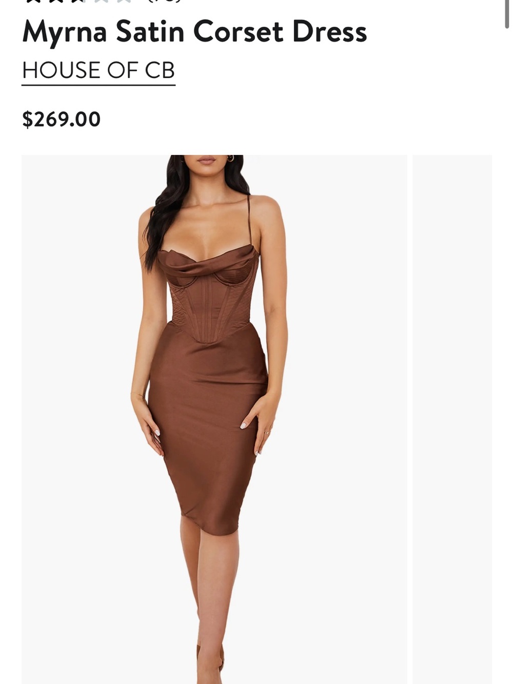 House of CB Myrna Midi Bodycon Dress